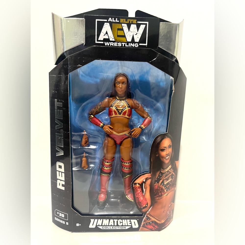 AEW Red Velvet Unmatched 6 inch Articulated Action Figure With Alternate Hand.